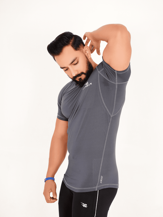 Ultimate Compression Shirt - Grey - GYMRUN Activewear