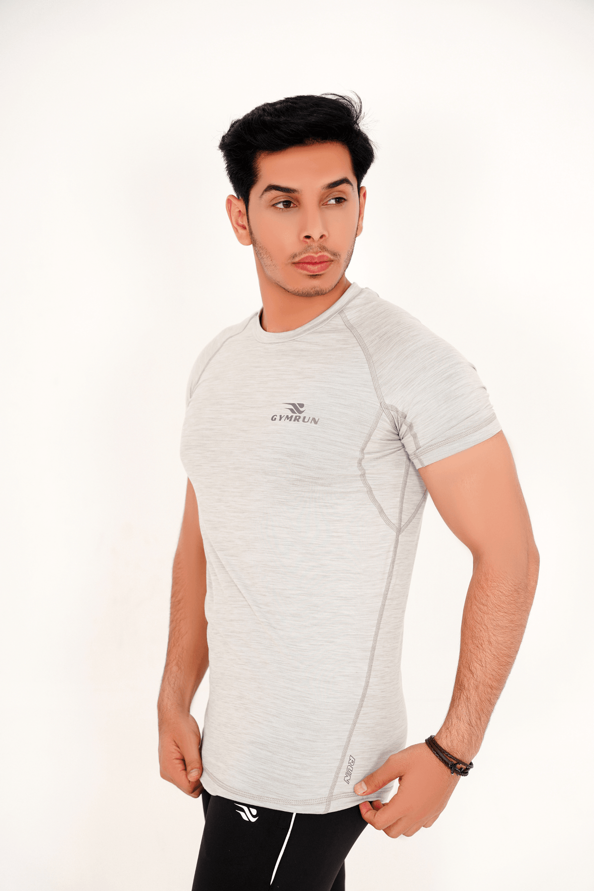 Ultimate Compression Shirt - Light Grey Milange - GYMRUN Activewear
