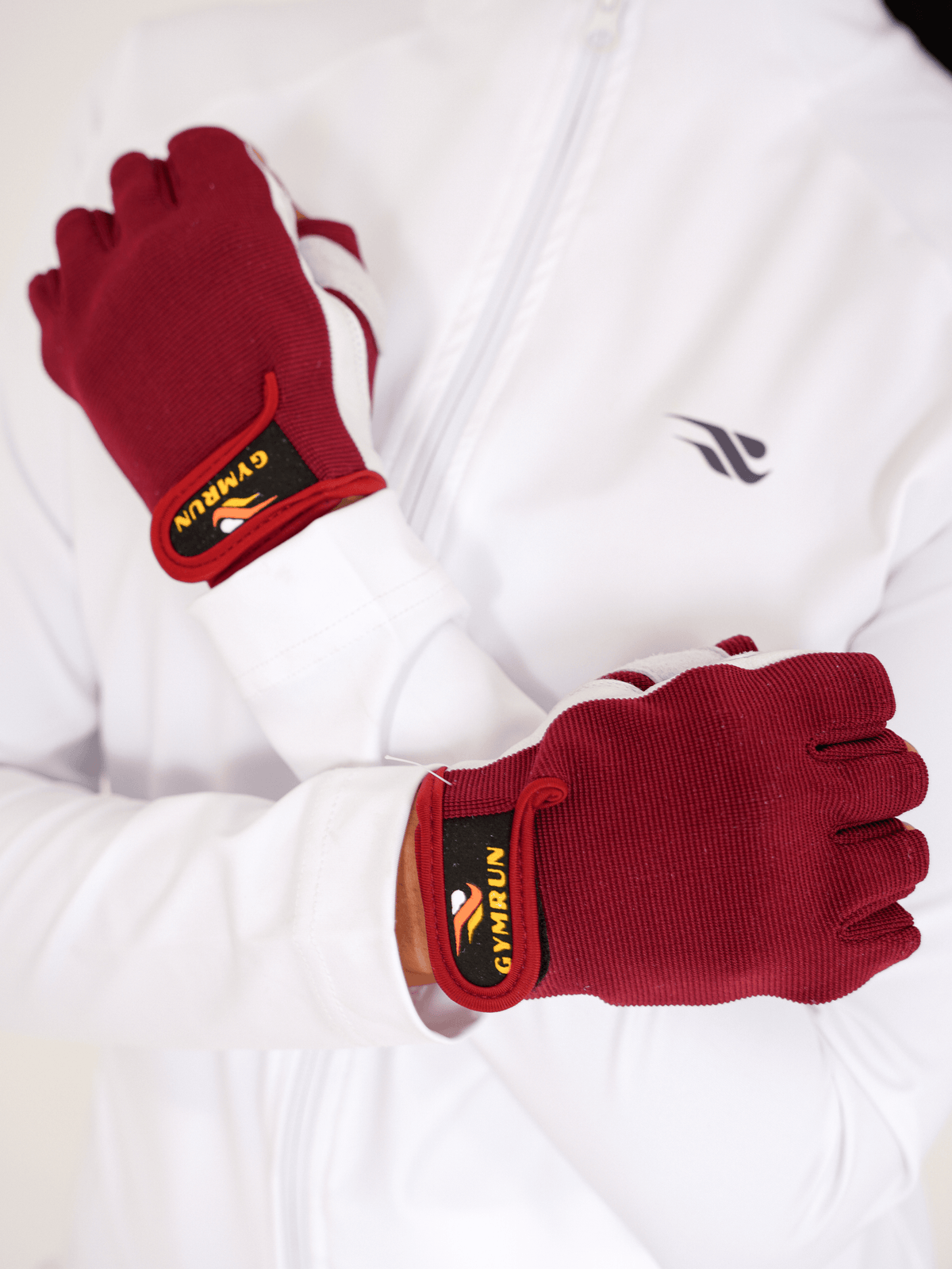 Ladies Training Gloves - Maroon - GYMRUN Activewear