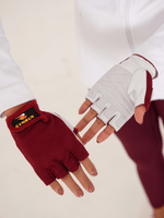 Ladies Training Gloves - Maroon - GYMRUN Activewear