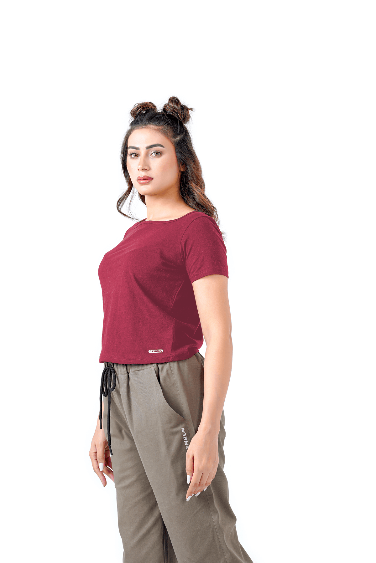 Open Aura Top - Maroon