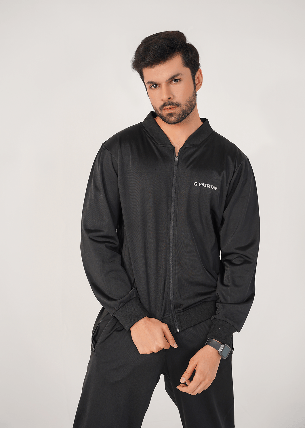 Motion Tricot Track Suit - Black