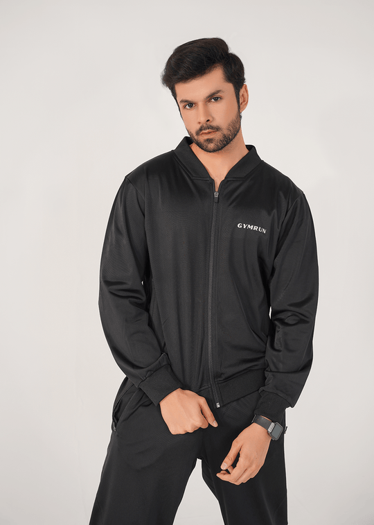 Motion Tricot Track Suit - Black