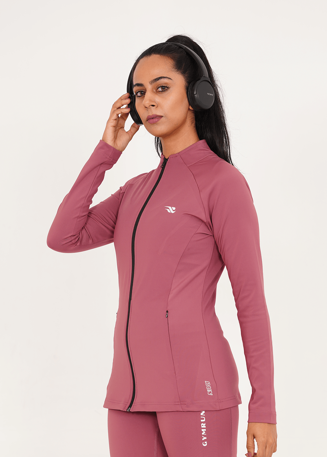 Ladies Compression Zipper - Tea Pink