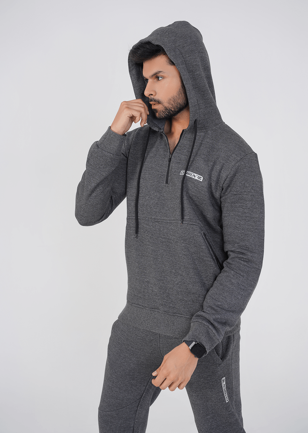 Crest Track Suit - Charcoal