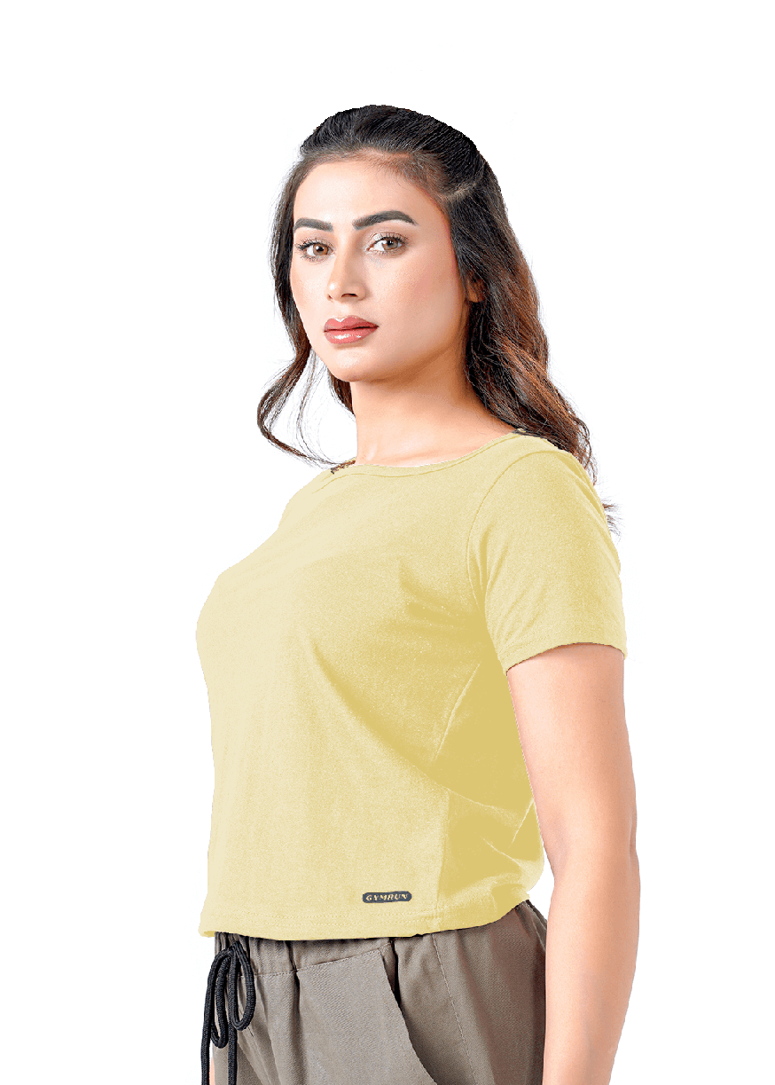 Open Aura Top - Lemon