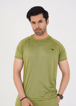 Men's Basic Performance T-Shirt - Olive Green