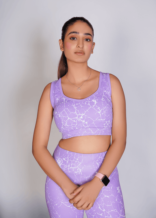 Pro-Fit Sublimated Sports (Sports Bra + Legging) - Voilet