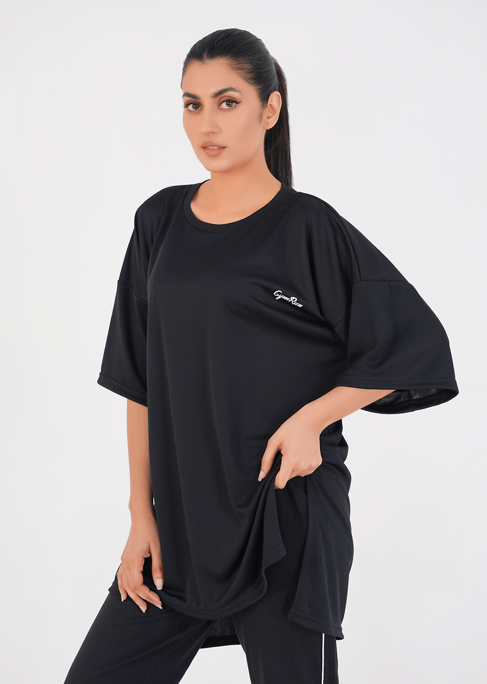 Oversized Modest T-shirt - Black