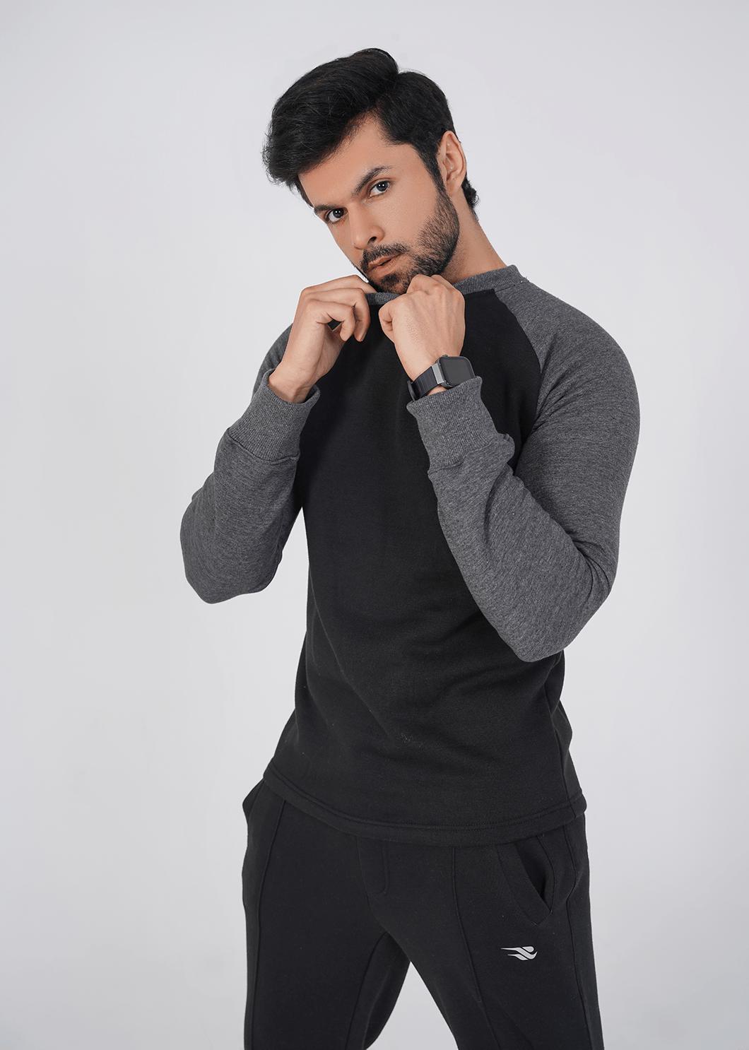 Rhythm Track Suit - Black/Charcoal