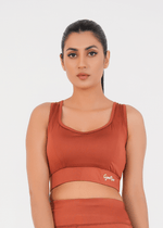 Ladies Basic Performance Sports Bra - Intense Rust
