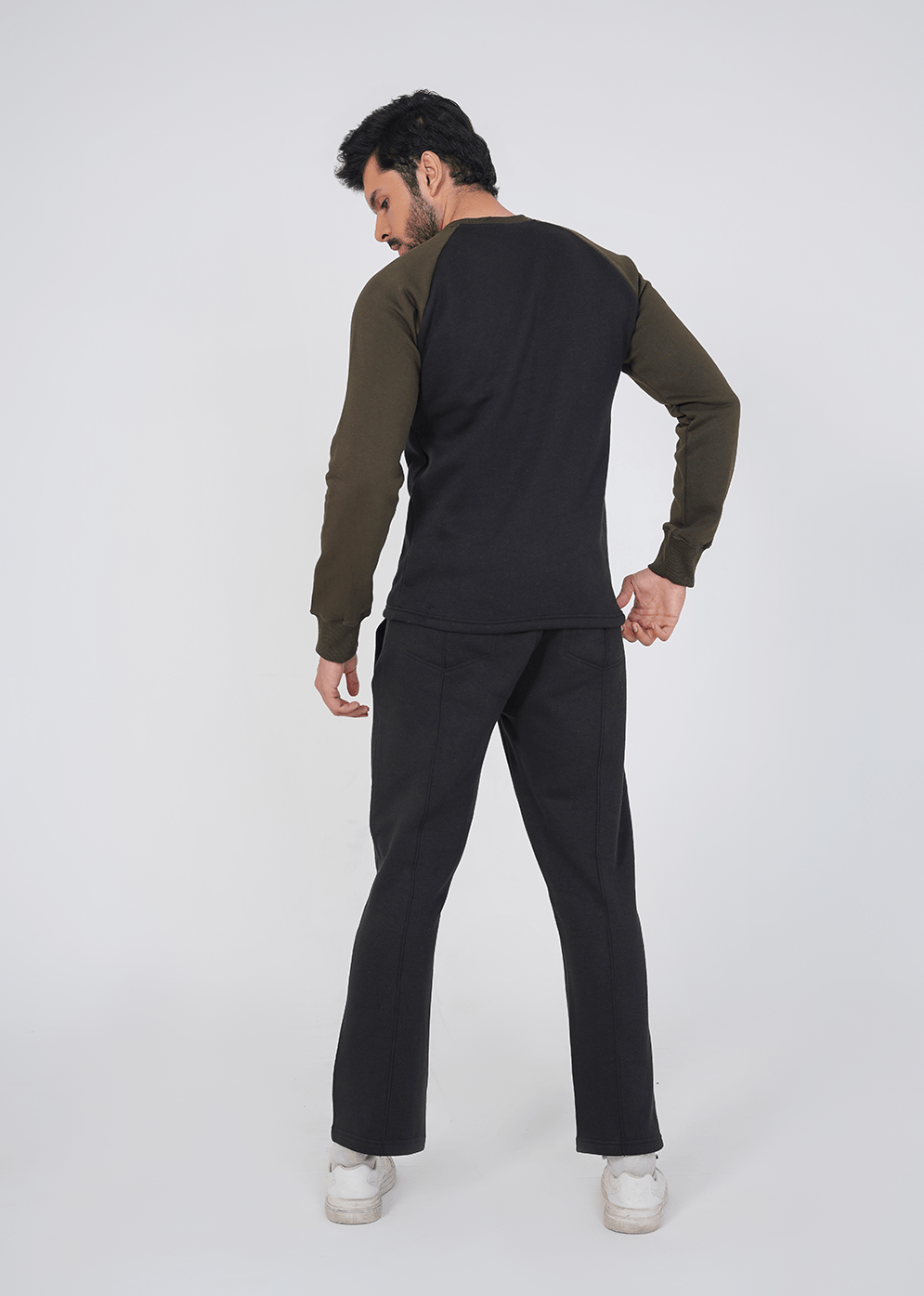 Rhythm Track Suit - Black/Olive