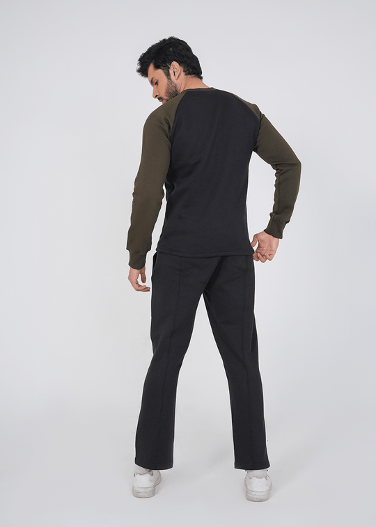 Rhythm Track Suit - Black/Olive