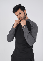 Rhythm Crew Sweat shirt - Black/Charcoal