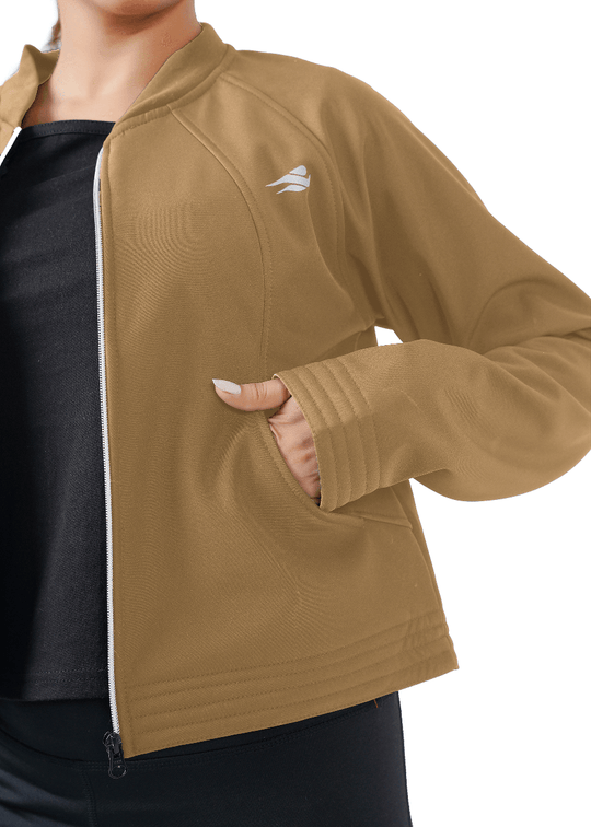 Frost Nest Cropped Jacket - Brown