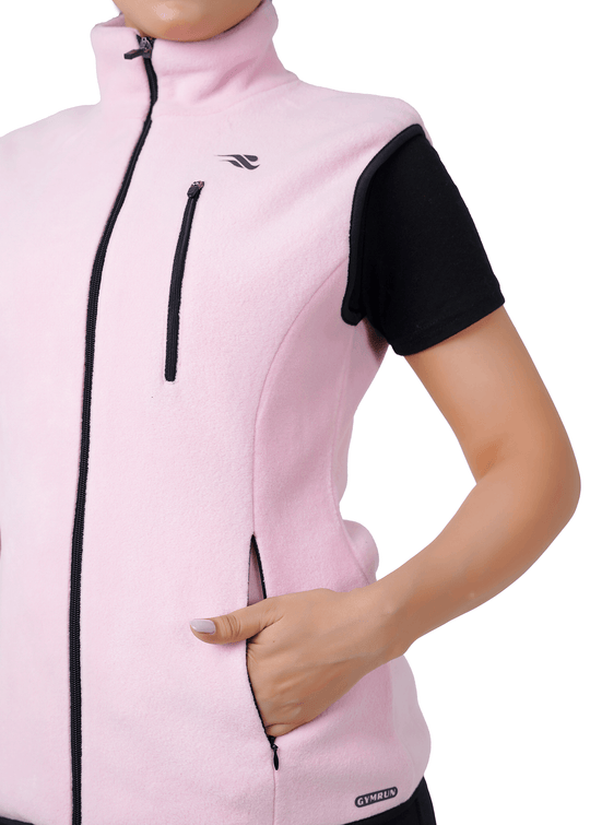 Chill Wave Polar Vest - Pink