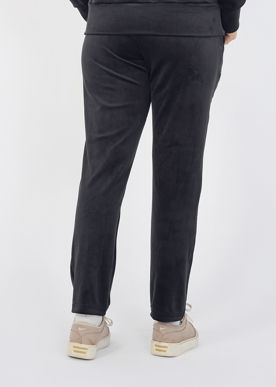 Ribbed velvet Trouser - Black