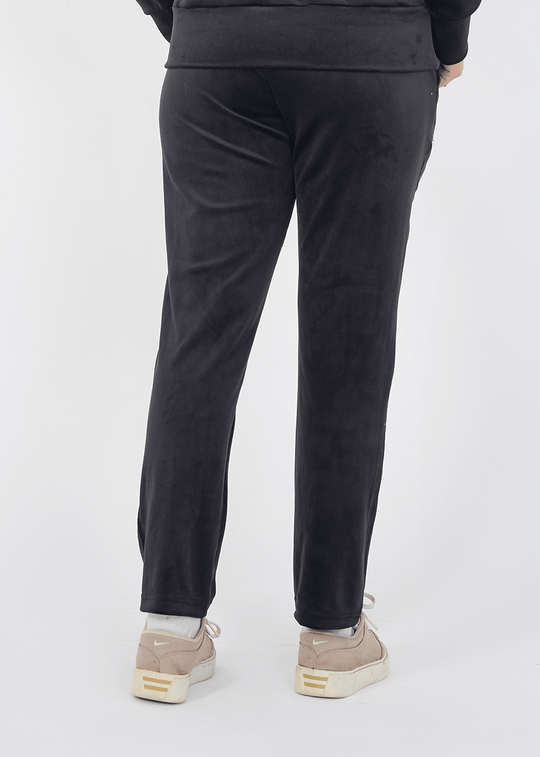 Ribbed velvet Trouser - Black