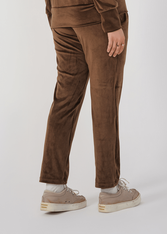 Ribbed velvet Trouser - Brown