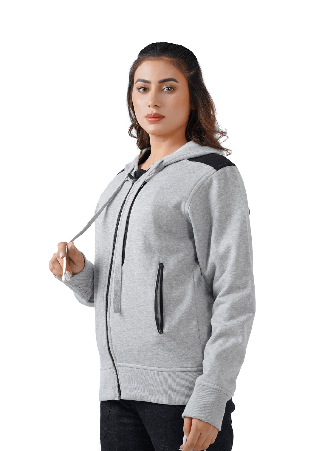 Zippered Comfort Jacket - Heather Grey