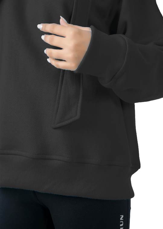 Fusion Oversized Hoodie - Black
