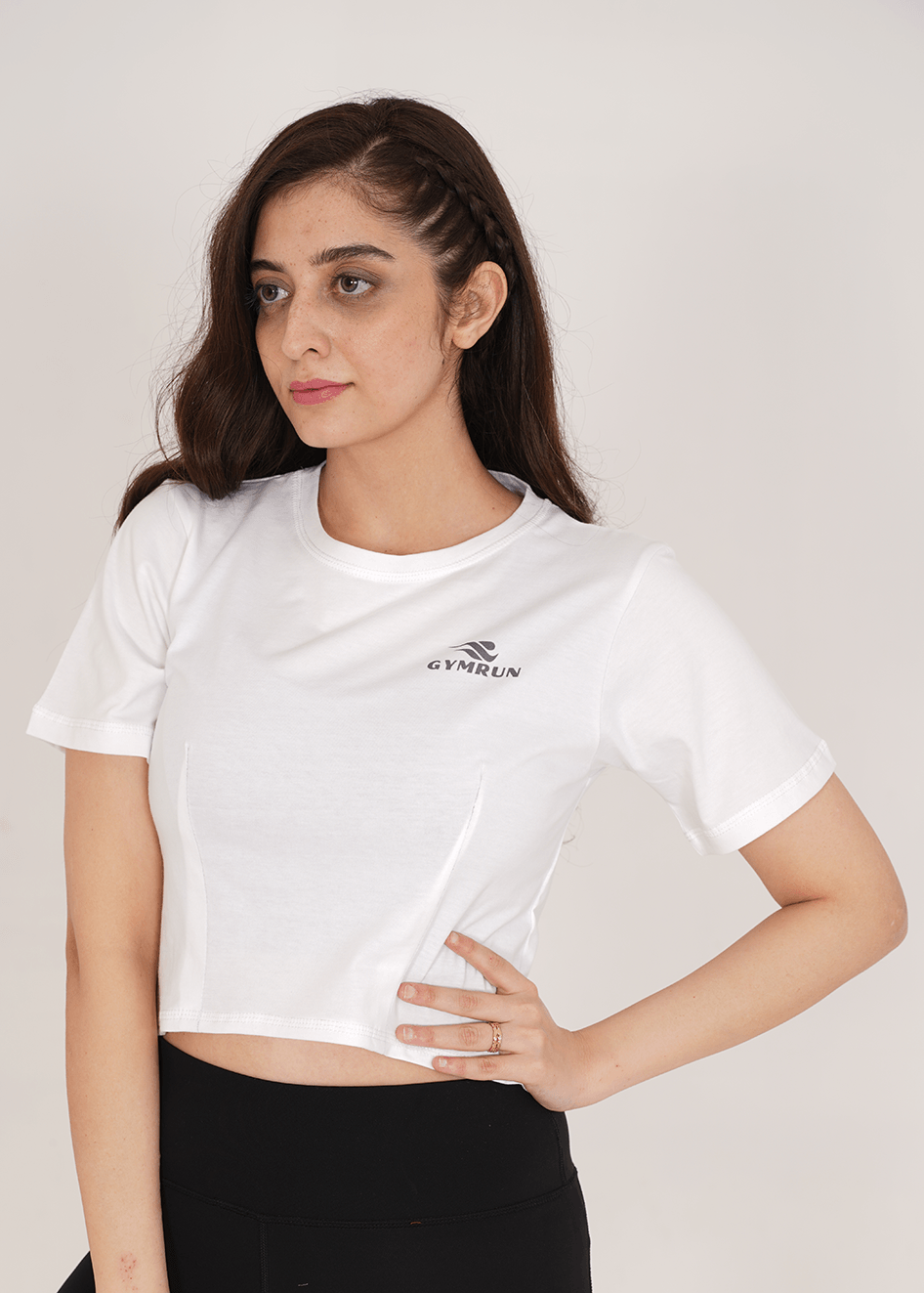 Oversized Crop T-Shirt - White
