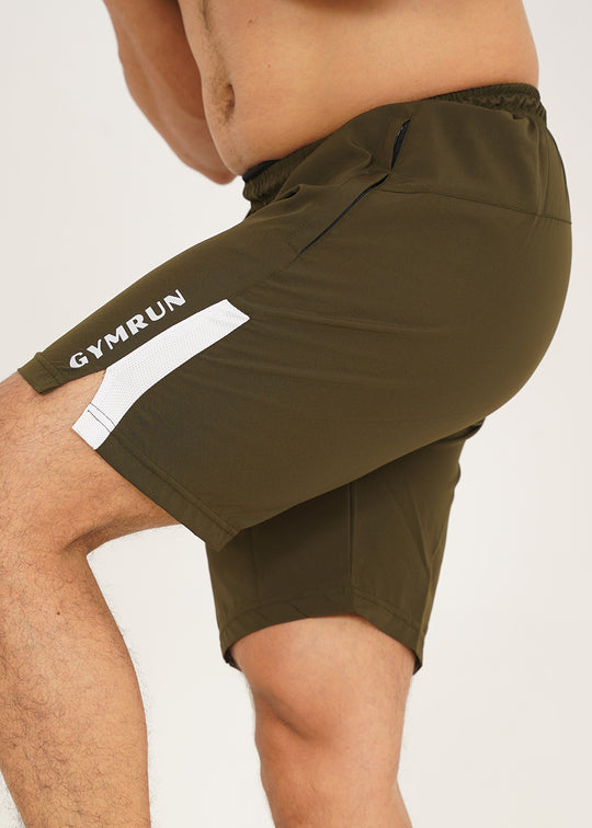 Men's Workout Shorts - Olive