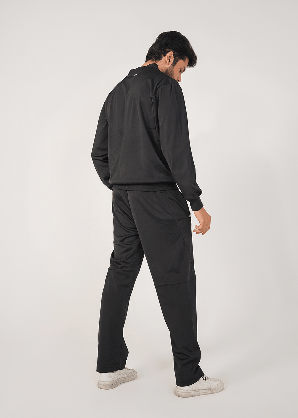 Motion Tricot Track Suit - Black
