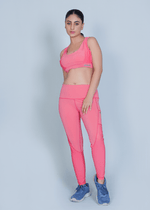 Classic Vent Set (Sports Bra + Legging) - Pink