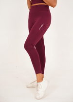 Ladies' Seamless Leggings - Maroon