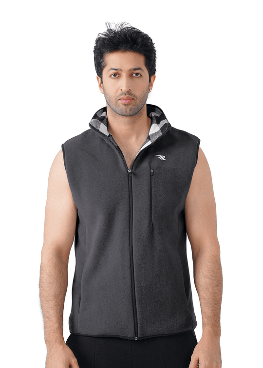 Comfy Polar Vest - Charcoal