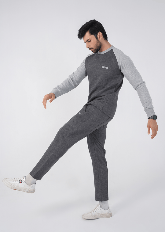 Rhythm Track Suit - Charcoal/Heather Grey