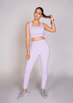 Flexi – Fit Mesh Sports (Sports Bra + Legging) with Pocket - Voilet