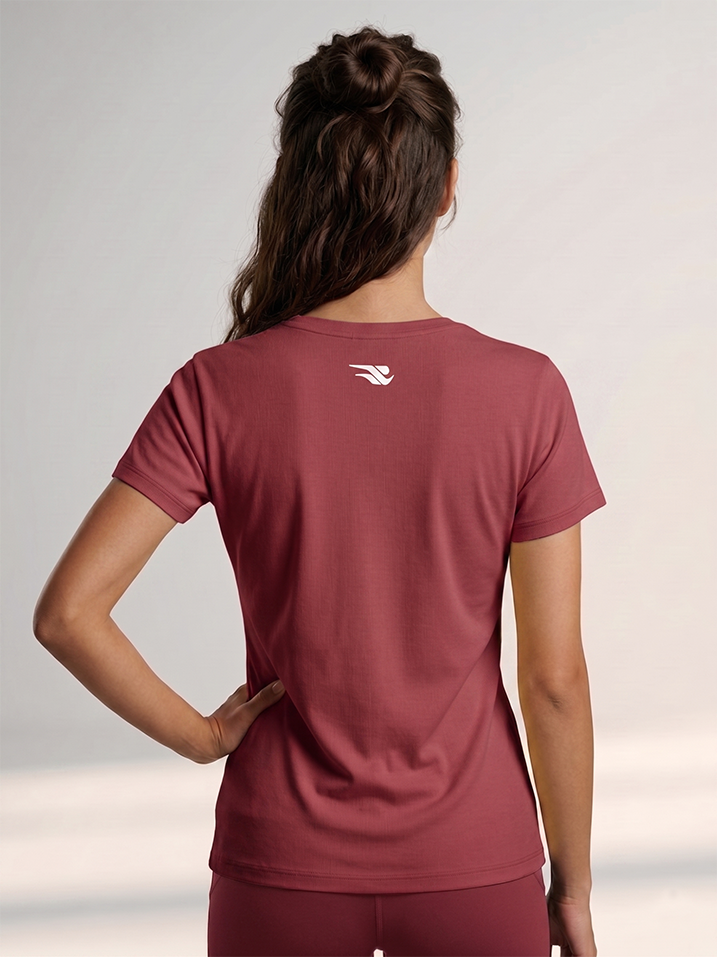 Elara Softline Top - Maroon