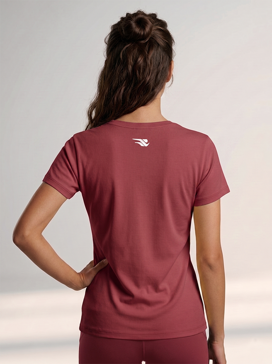 Elara Softline Top - Maroon