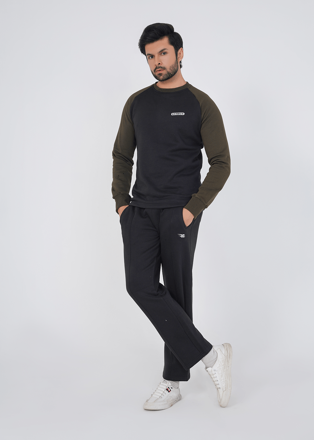 Rhythm Track Suit - Black/Olive