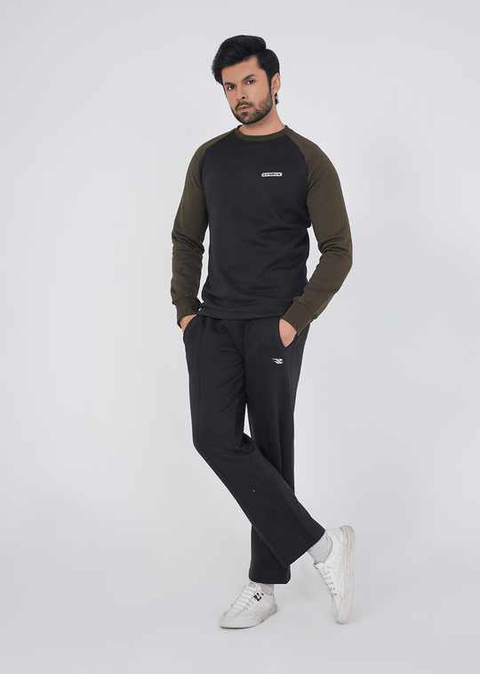 Rhythm Track Suit - Black/Olive