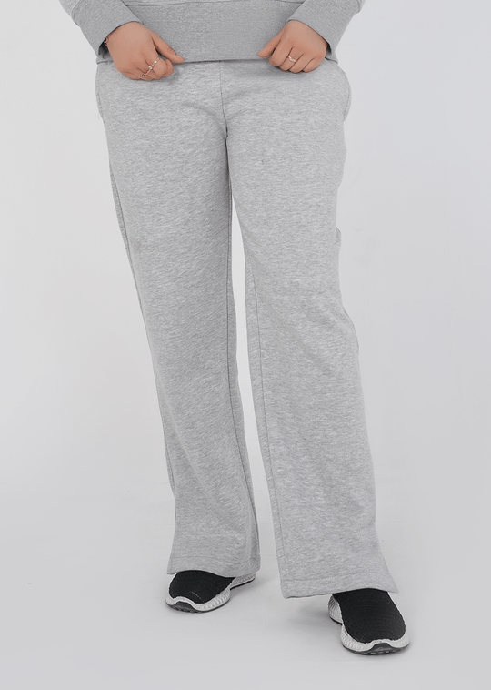 Supreme Wide Leg Trouser - Heather Grey