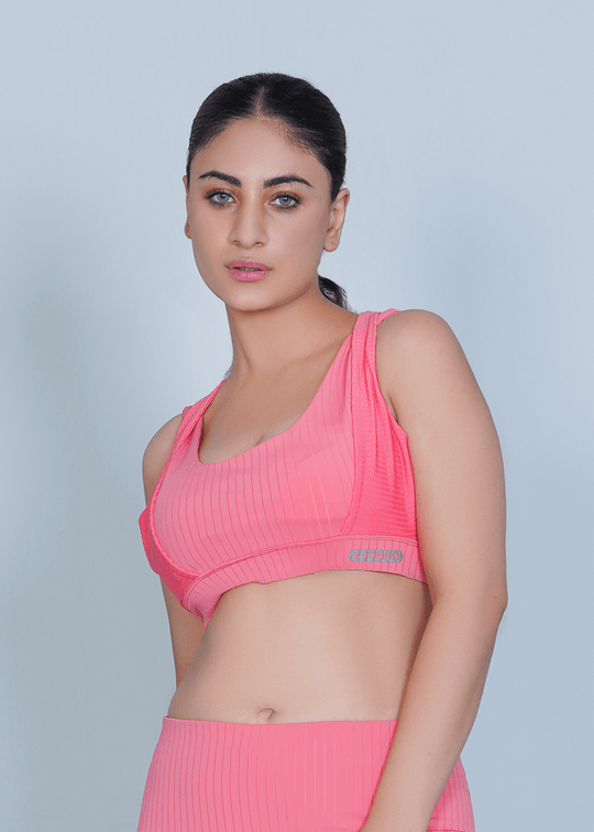 Classic Vent Sports Bra - Pink