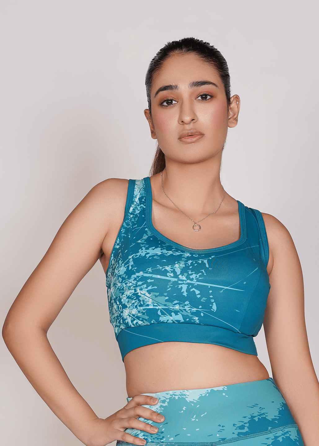 Pro-Fit Sublimated Sports Bra - Blue
