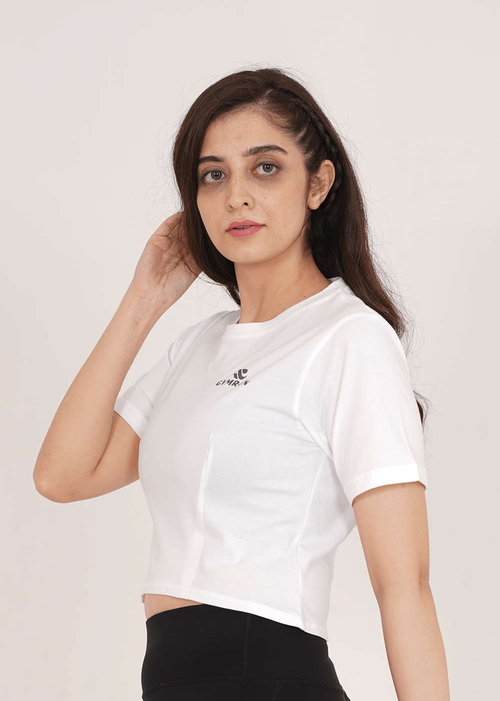 Oversized Crop T-Shirt - White
