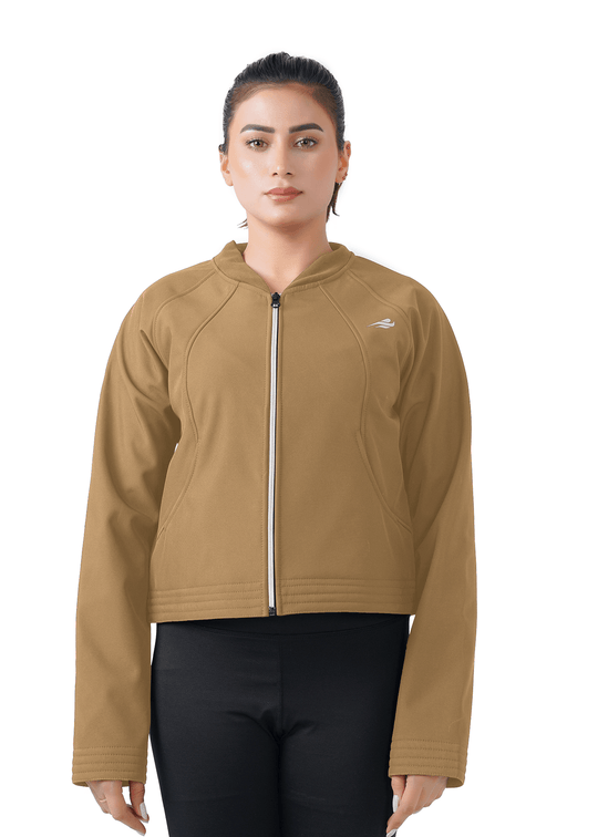 Frost Nest Cropped Jacket - Brown