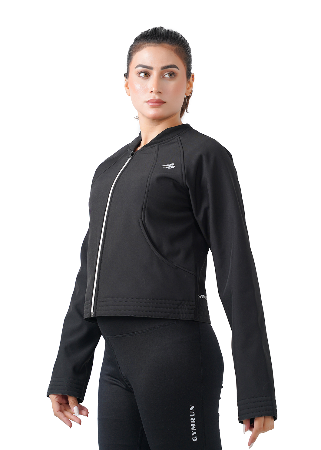 Frost Nest Cropped Jacket - Black