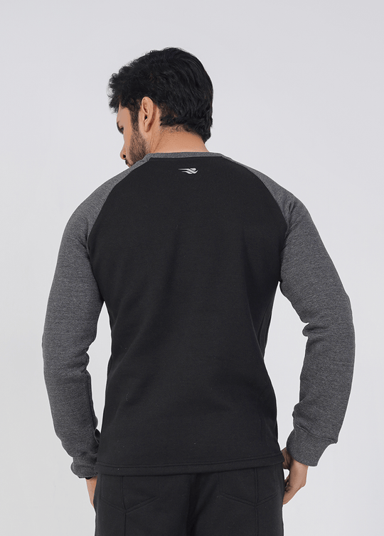 Rhythm Crew Sweat shirt - Black/Charcoal