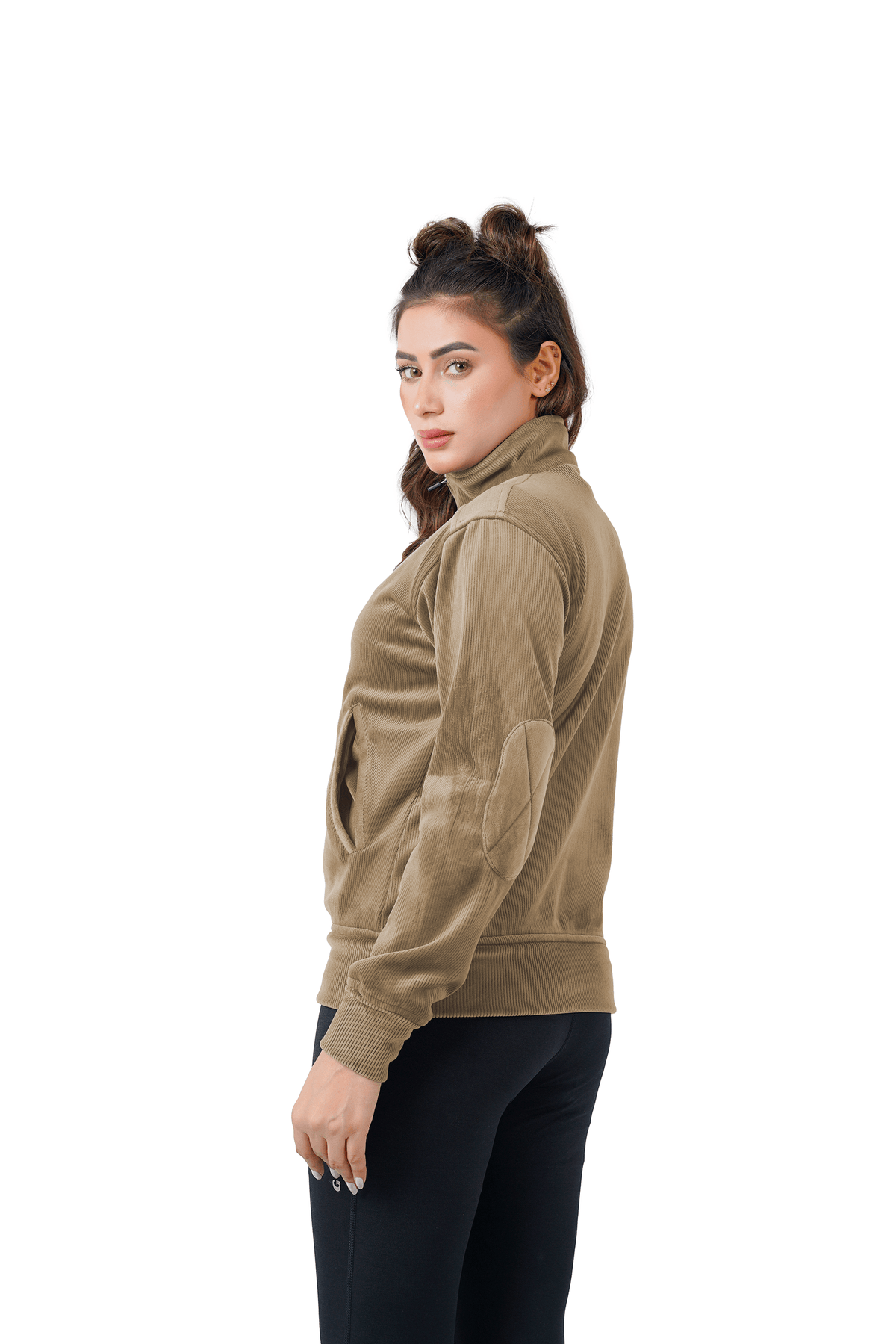 Velvet Ridge Cord Jacket - Beige