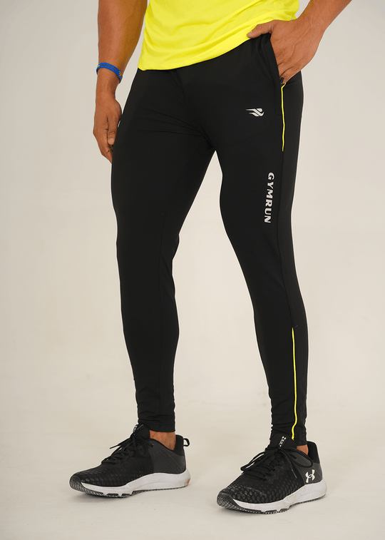 Pro-Fit Men's Performance Trousers - Black Neon