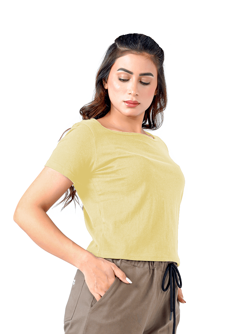 Open Aura Top - Lemon