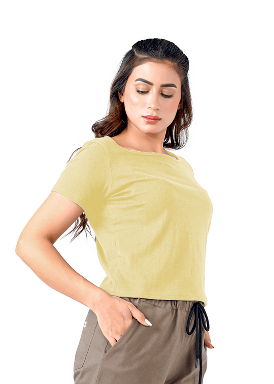 Open Aura Top - Lemon