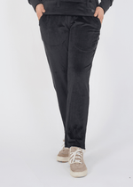 Ribbed velvet Trouser - Black