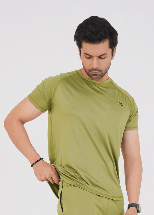 Men's Basic Performance T-Shirt - Olive Green